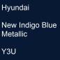 Preview: Hyundai, New Indigo Blue Metallic, Y3U.